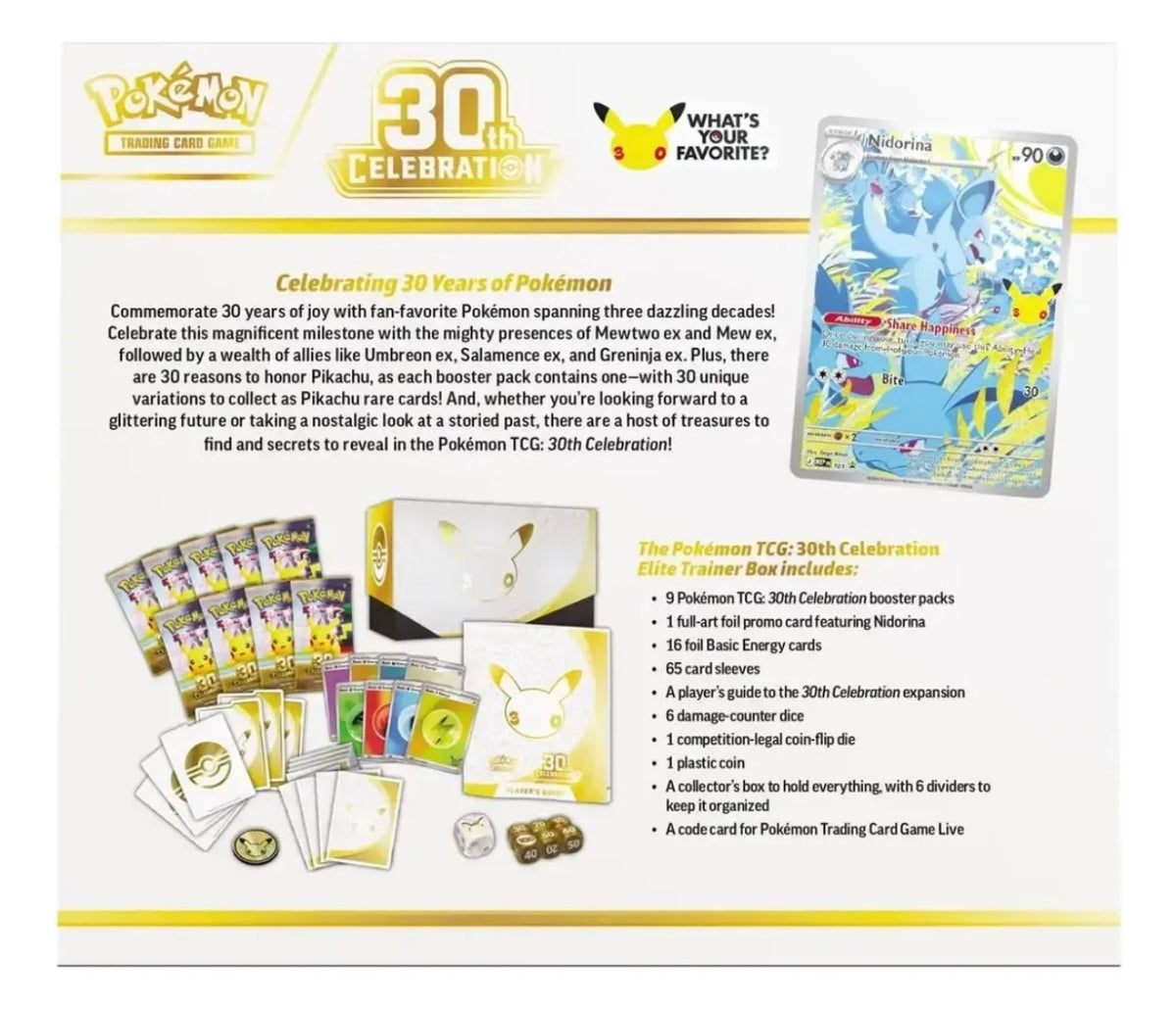 Pokémon TCG: 30TH Celebration Elite Trainer Box