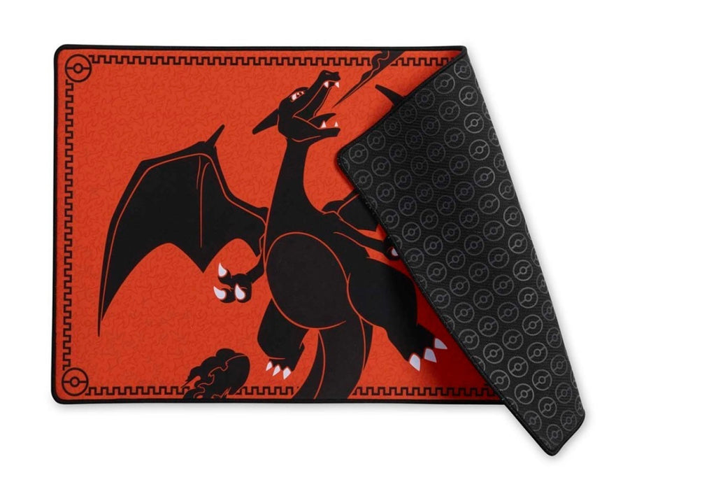 Tapete de juego premium de Charizard Ardiente para cartas coleccionables de Pokémon: