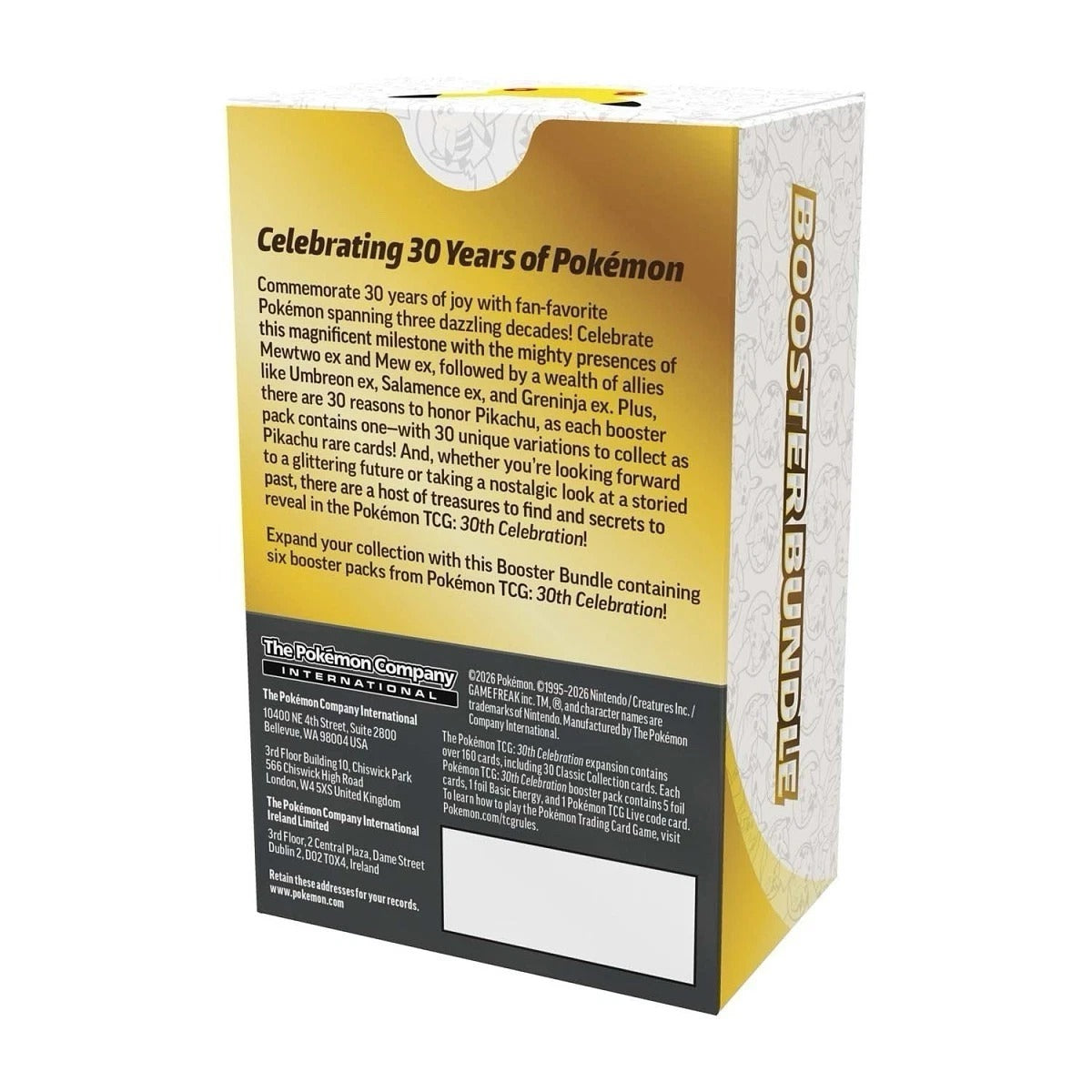 Pokémon 30TH Celebration Booster Bundle